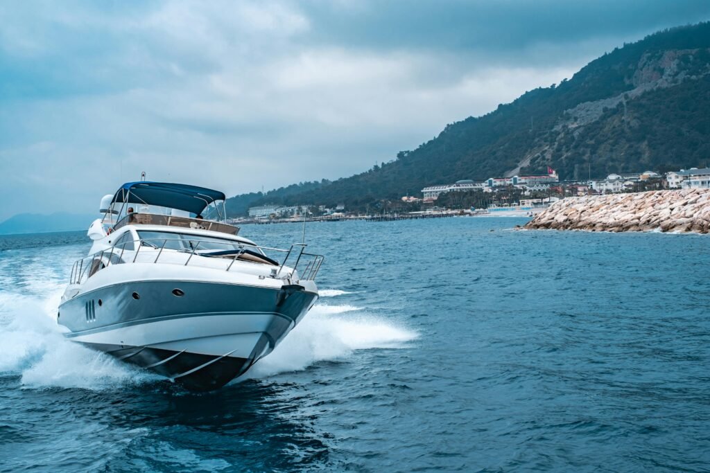 Corporate boat hire Antalya featuring luxury transport.
